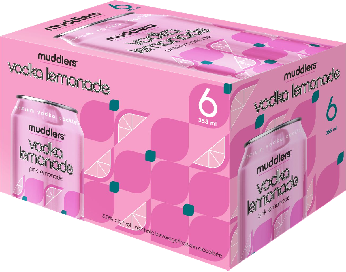 Muddlers Vodka Pink Lemonade 6-pack